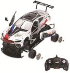 JAMARA 403130 - BMW M8 GTE 1:18 2,4GHz Bausatz - Teile Werden gesteckt, kein Werkzeug