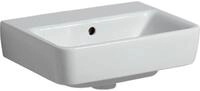 Geberit Renova Plan, Handwaschbecken, 45x34 cm, ohne Hahnloch, mit &Uuml;berlauf,...