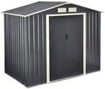 [en.casa] Ger&auml;teschuppen 213x127x185cm Gartenhaus 4 m&sup3; mit Satteldach...