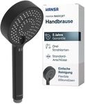 HANSA BASICJET Duschkopf mit 3 Strahlarten I Handbrause Dusche I Anti-Kalk...