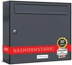 AL Briefkastensysteme 1er Briefkastenanlage Anthrazit Grau RAL 7016, Premium