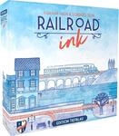 Horrible Guild Railroad Ink Edition Tiefblau I Roll & Write Spiel | F&uuml;r Erwachsene &