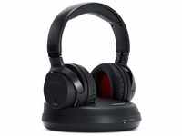 Aiwa WHF-880 Wireless RF Headphones Black Headband for TV/DVD/HiFi, 100M Range,