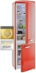 Exquisit Retrok&uuml;hlschrank RKGC250-70-H-160E Rot, Retro...