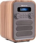 Denver DAB-48 DAB Radio Grau mit FM Tuner und Bluetooth - Radio mit Bluetooth mit