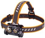 fenix Rechargeable Headlamp HM65R Wiederaufladbare 1400 Lumen Stirnlampe, Schwarz, 0