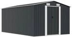 vidaXL Ger&auml;teschuppen 257x392x181cm Metall Schuppen Ger&auml;tehaus Gartenhaus