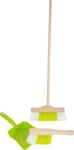 small foot Kehr-Set mit Besen, gr&uuml;n aus Holz und Kunststoff, Robustes