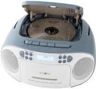 Reflexion RCR2260DAB/BL, Tragbares CD/MP3-Cassetten-USB-DAB+-Stereo Radio (2x12...