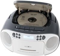 Reflexion RCR2260DAB/GR, Tragbares CD/MP3-Cassetten-USB-DAB+-Stereo Radio (2x12...