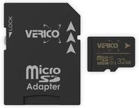 VERICO 32GB microSD C10 UHS-1 Speicherkarte (inkl. Adapter)