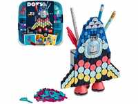 LEGO 41936 DOTS Raketen Stiftehalter Bastelset für Kinder, Kinderzimmer-Deko,