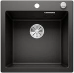 BLANCO PLEON 5 | Granitsp&uuml;le aus SILGRANIT schwarz | Einbauart: Einbau von Oben 