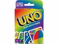Mattel Games GTH19 - UNO Play with Pride-Kartenspiel mit 112 Karten und Spielregeln,