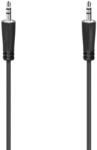 Hama Audio-Kabel, 3,5-mm-Klinken-St. - 3,5-mm-Klinken-St., Stereo, 1,5 m schwarz