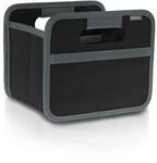 meori Faltbox Mini in Schwarz &ndash; Kleine Klappbox mit Griffen &ndash; Geschenkidee...