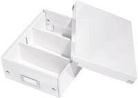 Leitz Click & Store Aufbewahrungsbox mit Deckel Klein, Box mit Trennw&auml;nden f&uuml;r