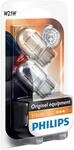 Philips 12065B2 Glassockellampe W21W, 2-er Set Blister, wei&szlig;, 13.50x9.50x13.50