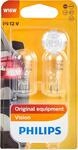 Philips 12067B2 Glassockellampe W16W, 2-er Set Blister 13.50x9.50x13.50
