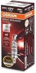 Osram Night Breaker Silver H1, mit 100 Prozent, Halogenscheinwerfer, 1 lampe,