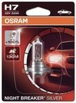 Osram Night Breaker Silver H7, +100% mehr Helligkeit, Halogen-Scheinwerferlampe,
