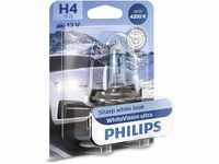 Philips WhiteVision ultra H4 Scheinwerferlampe, 4.200K, Einzelblister, 35489830,