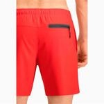 PUMA Herren Mittellange Badehose &Acirc;&euro; Sichtbarer Kordelzug Badebekleidung, Rot, L EU
