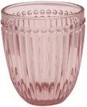 GreenGate - Glas, Wasserglas - Alice - Glas - pink/rosa - H&ouml;he 9,5 cm