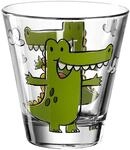 Leonardo Bambini Trink-Glas, Kinder-Becher aus Glas mit Tier-Motiv,
