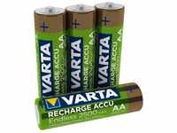 VARTA Batterien AA, wiederaufladbar, 4 Stück, Recharge Accu Endless, Akku,...