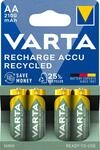 VARTA Batterien AA, wiederaufladbar, 4 St&uuml;ck, Recharge Accu Recycled, Akku,...