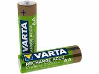 VARTA Recharge Accu Endless Energy AA Mignon Ni-Mh Akku 2er Pack 2500 mAh - bis...