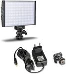 Walimex pro LED Niova 150 Bi Color Videoleuchte inkl. Netzteil, On-Camera Fotolampe