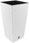 Terra Vase Rato aus Kunststoff mit Einsatz, Wei&szlig;, 60 cm