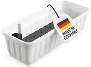 Alpfa Blumenkasten 60 cm wei&szlig; mit Wasserspeicher Made IN Germany