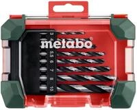 metabo Holzbohrer-Kassette SP, 8-teilig, Spiralbohrer f&uuml;r Holz, 3-10 mm