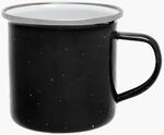 Origin Outdoors Unisex &ndash; Erwachsene Tasse-630219 Emaille Tasse, Schwarz,