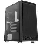 Aerocool GRAPHITEV1, PC Geh&auml;use ATX, Geh&auml;rtetes Glas, Mesh Frontplatte, Schwarz