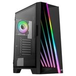Aerocool Mirage ARGB ATX Mid Tower Case, LED Front, Tempered Glass Side Panel,...