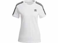 adidas Damen Adicolor Classic 3-streifen Shirt, Weiß, 44 EU