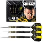 Harrows Dave 'Chizzy' Chisnall 90% Tungsten 21g Steel Tip Darts-Set mit Quick...