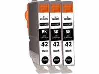 Supply Guy 3 Druckerpatronen kompatibel mit Canon CLI-42 BK Schwarz für Pixma...