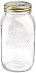 Bormioli Quattro Stagioni Einmachglas, Glas, Durchsichtig, 1.5l, 1500 | Gold, Glas,