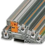 Phoenix Contact Schutzleiterklemme, 5-polig, Einstecken-Anschluss, 12 AWG, Grau,