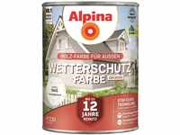 Alpina Wetterschutz-Farbe deckend Weiß 2,5 Liter seidenmatt