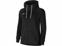 Nike Damen Nk Flc Park20 Fz Hoodie Sweatshirt, Black/White/White, S EU
