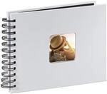 Hama Fotoalbum 24x17 cm (Spiral-Album mit 50 schwarzen Seiten, Fotobuch mit