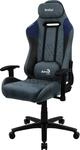 Aerocool DUKEBL, Gaming-Stuhl, AeroSuede atmungsaktiv, verstellbare R&uuml;ckenlehne,