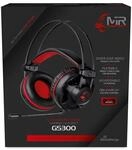 MediaRange MRGS300 Gaming 5.1 Surround Headset mit Kabel schwarz/rot einheitlich