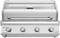 Grillf&uuml;rst Gasgrill G401G - 4-Brenner Edelstahl, Einbau Gasgrill mit Sichtscheibe,